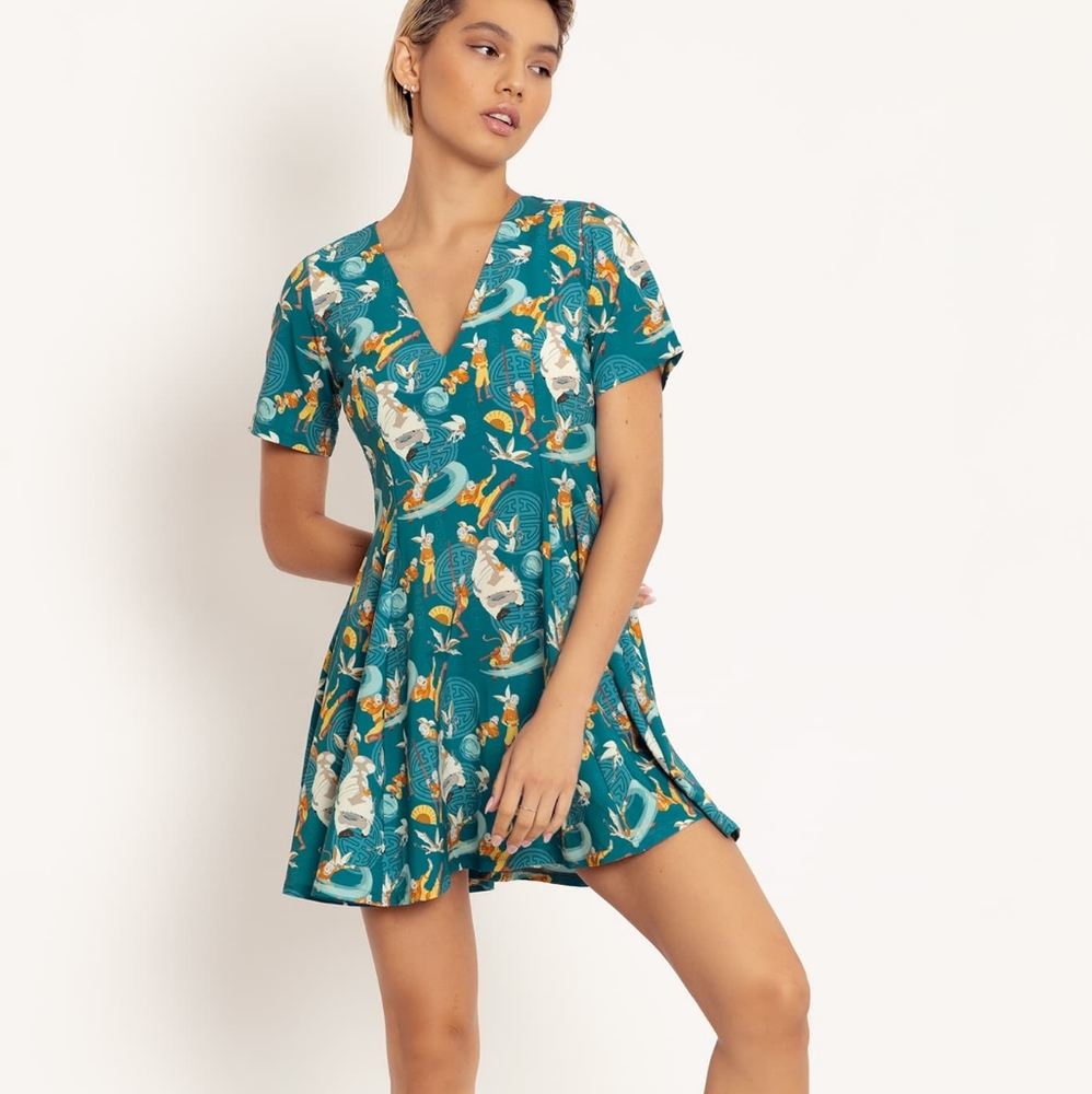 Blackmilk Avatar Aang Momo Appa  EVIL V DRESS Med.